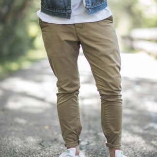 Cwolf Men's Straight Fit Chino Pants — Cotton Twill